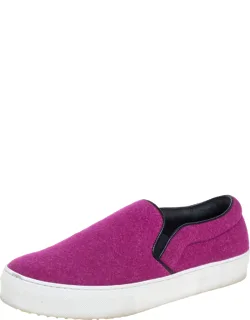 Wool Low Top Slip On Sneakers