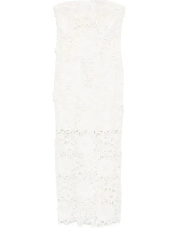 3d Lace Midi Dress
