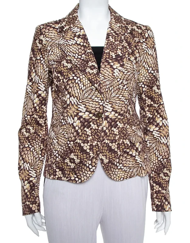 Printed Cotton Blazer