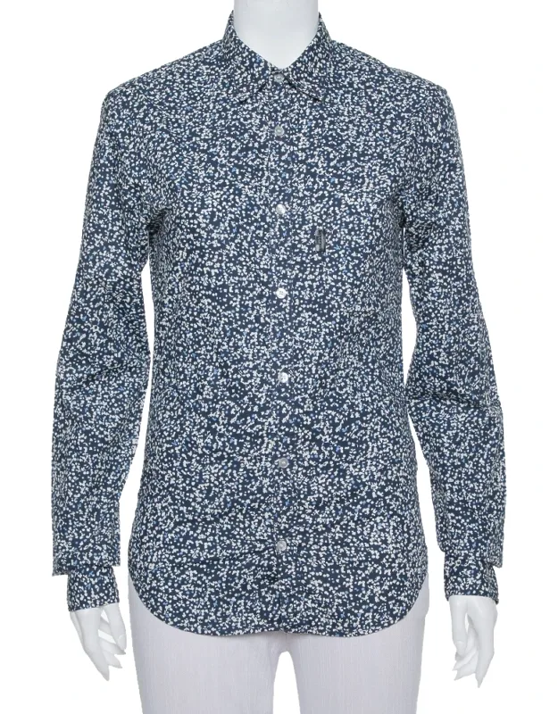 Printed Cotton Button Front Shirt