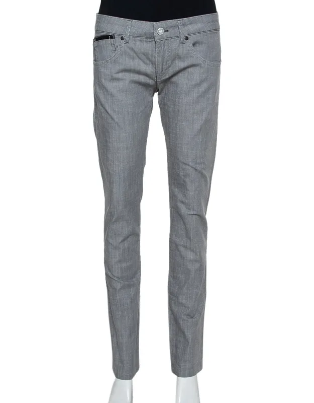 Cotton 5 Pocket Detail Tapered Leg Trousers