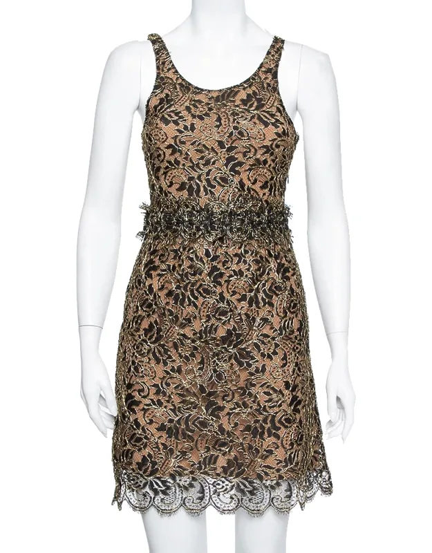Lace Sleeveless Mini Dress