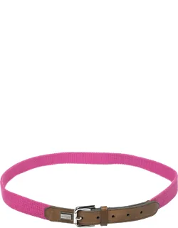 Canvas And Leather Belt 115 Cm