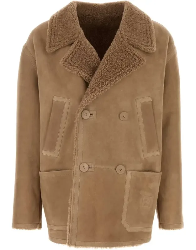 Camel Shearling Jacket