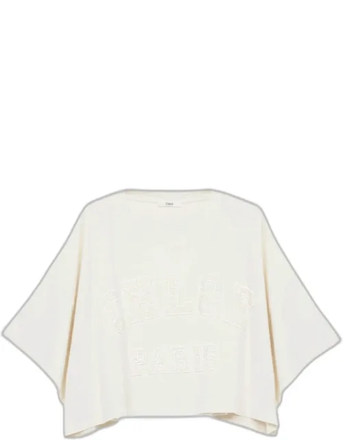 Cropped Cotton T-shirt