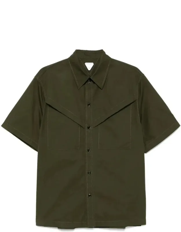 Light Cotton Twill Short Sleeved Shirt