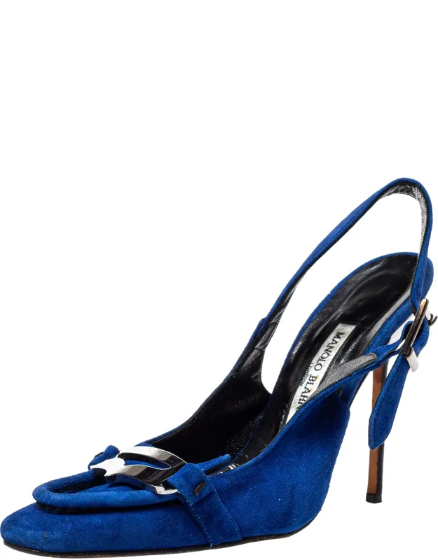 Suede Slingback Sandals