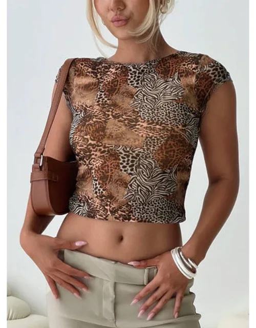 Tied In Short Sleeve Top
