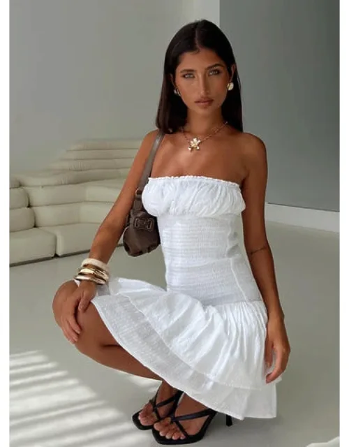 Delfie Strapless Mini Dress With Elasticated Bust And Good Stretch