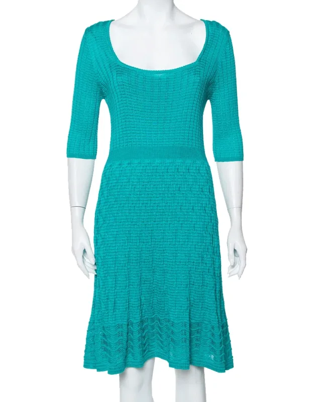 Knit Scoop Neck Skater Dress