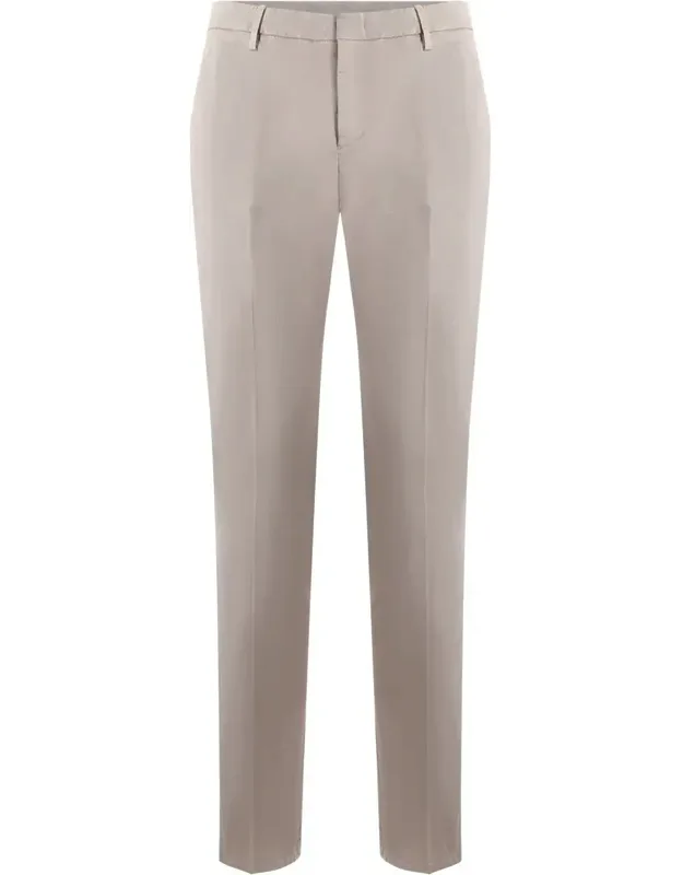 Trousers In Light Gabardine, Slim Fit