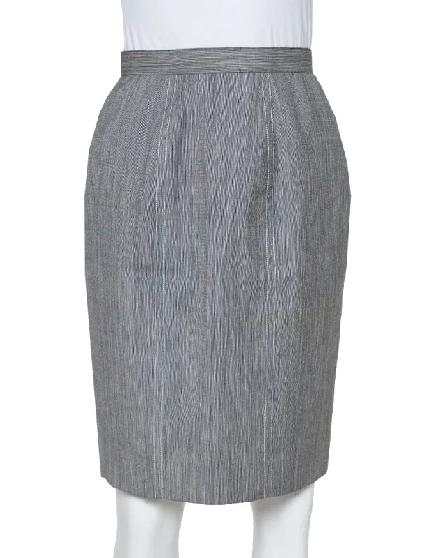 Wool High Waist Pencil Skirt