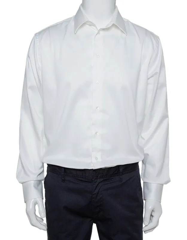 Cotton Button Front Modern Fit Shirt