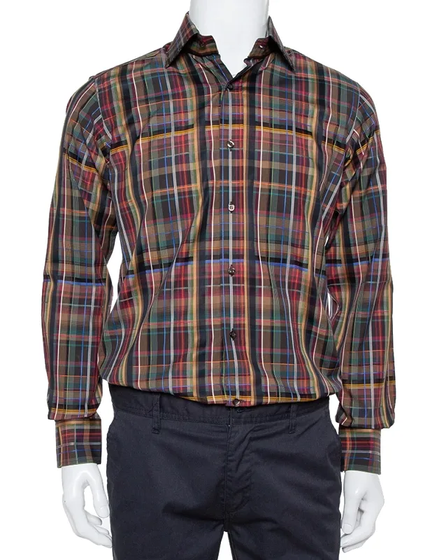 Multicolor Cotton Button Front Shirt