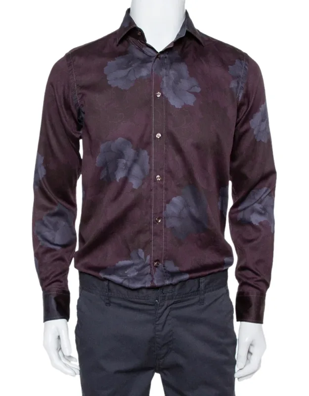 Printed Cotton Button Front Shirt