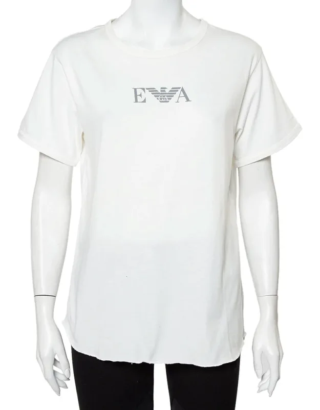 Cotton Logo Printed Crewneck T-shirt