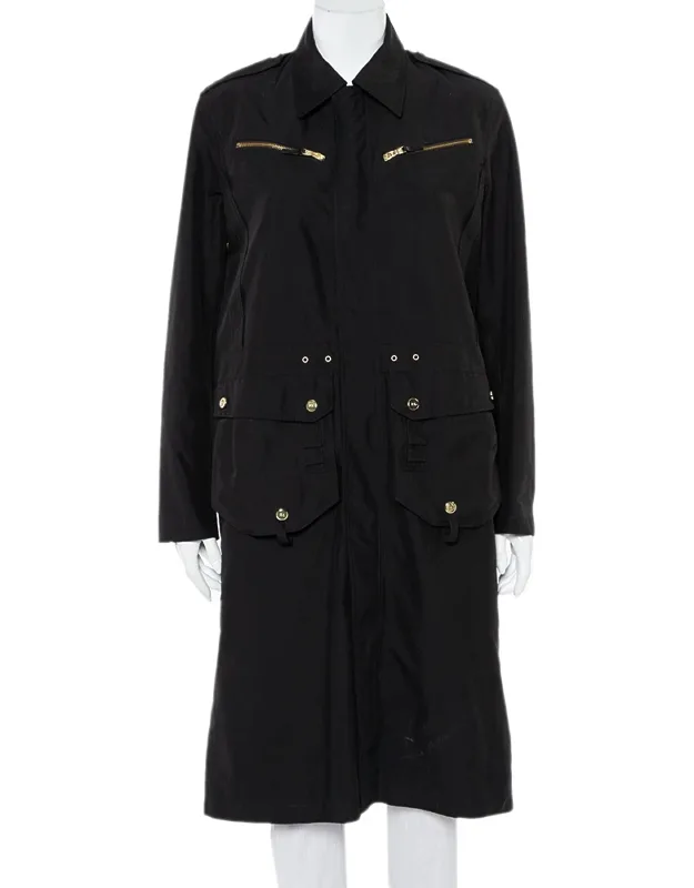 Synthetic Zip Front Utility Coat