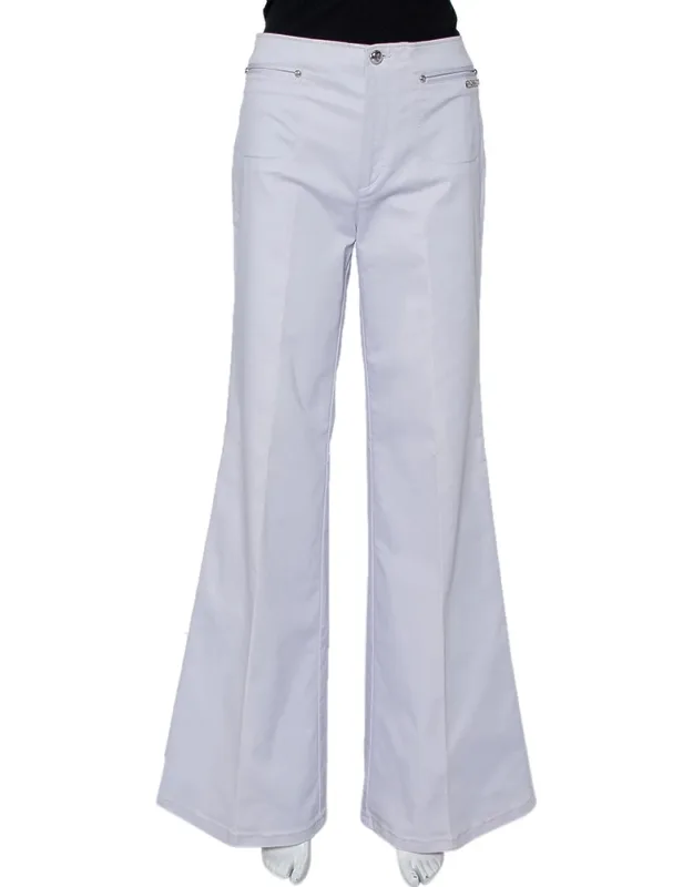 Cotton Bootcut Trousers
