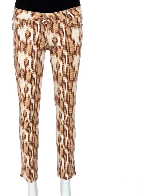 Animal Printed Denim Jeans