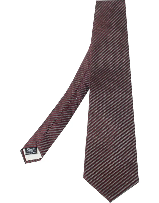 Striped Silk Jacquard Tie