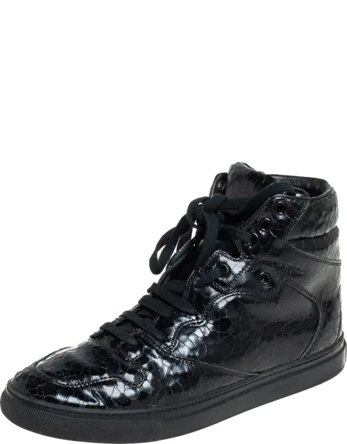 Leather High Top Sneakers