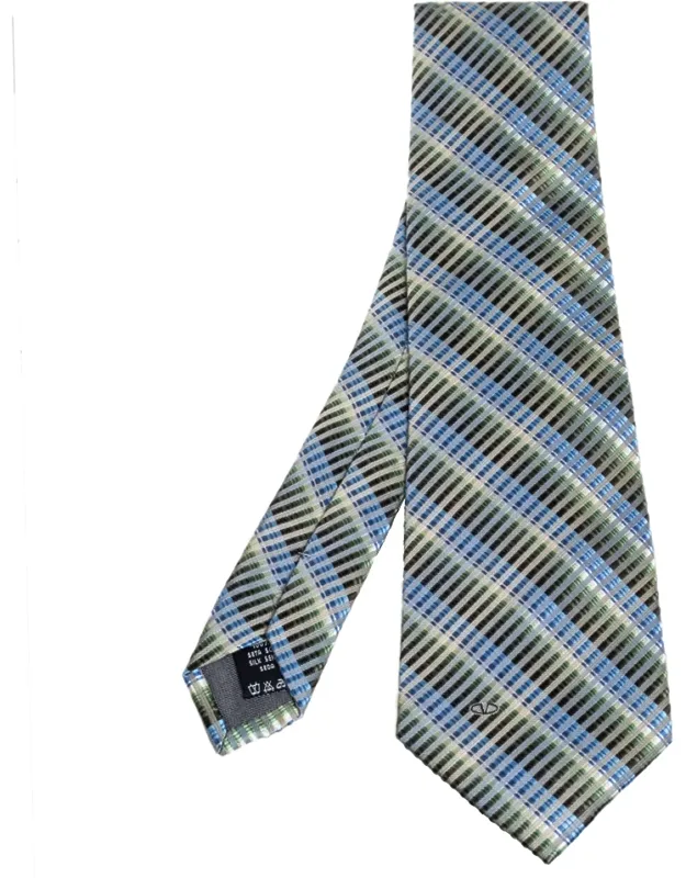 Striped Jacquard Silk Tie