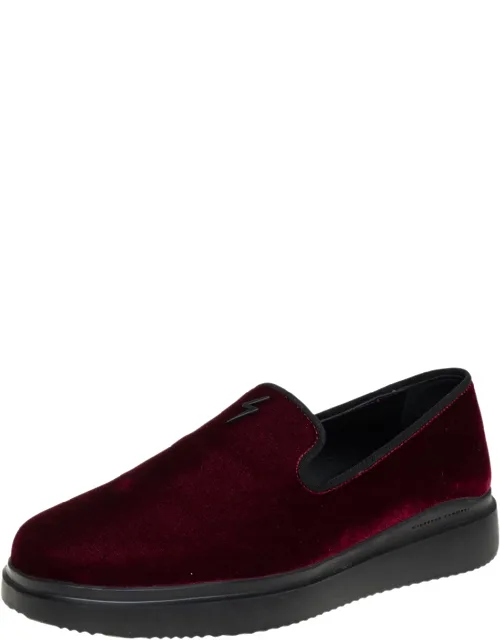 Velvet Slip On Sneakers