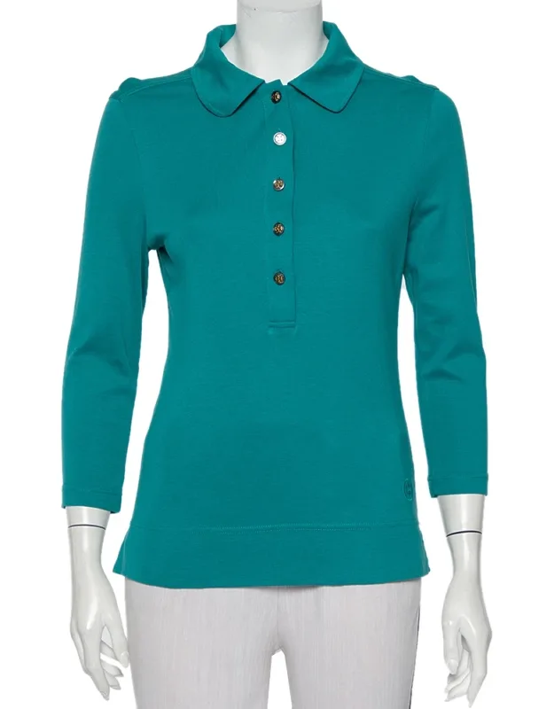 Cotton Knit Polo T-shirt