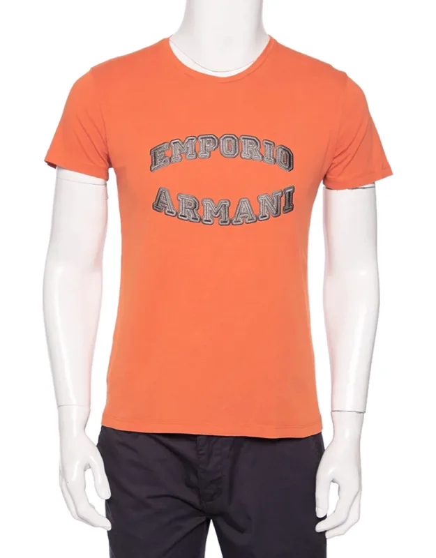 Logo Embroidered Cotton Crewneck T-shirt