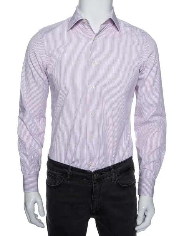 Striped Cotton Tailored Fit Shirt