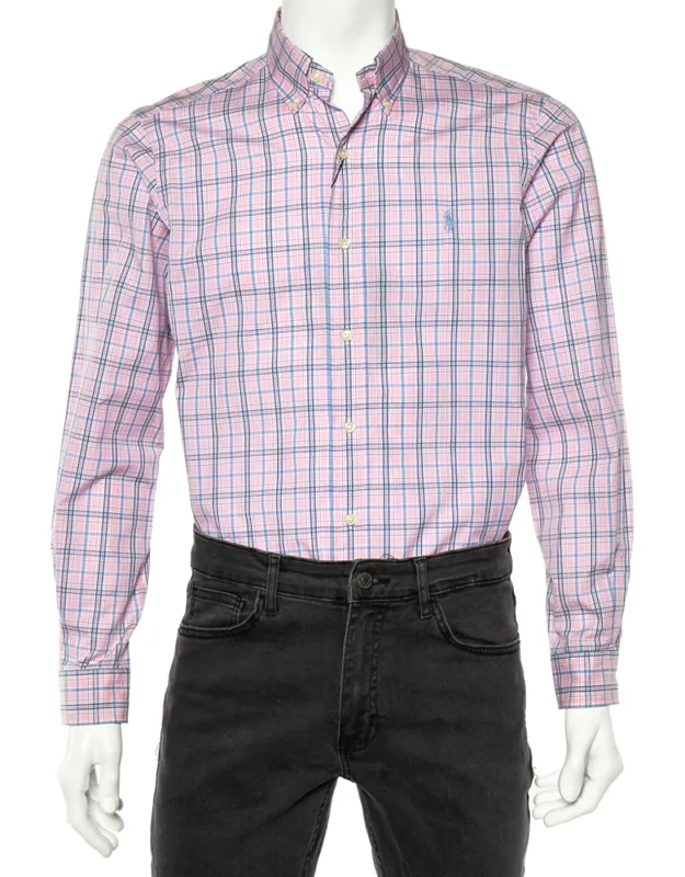 Checked Cotton Long Sleeve Classic Fit Shirt