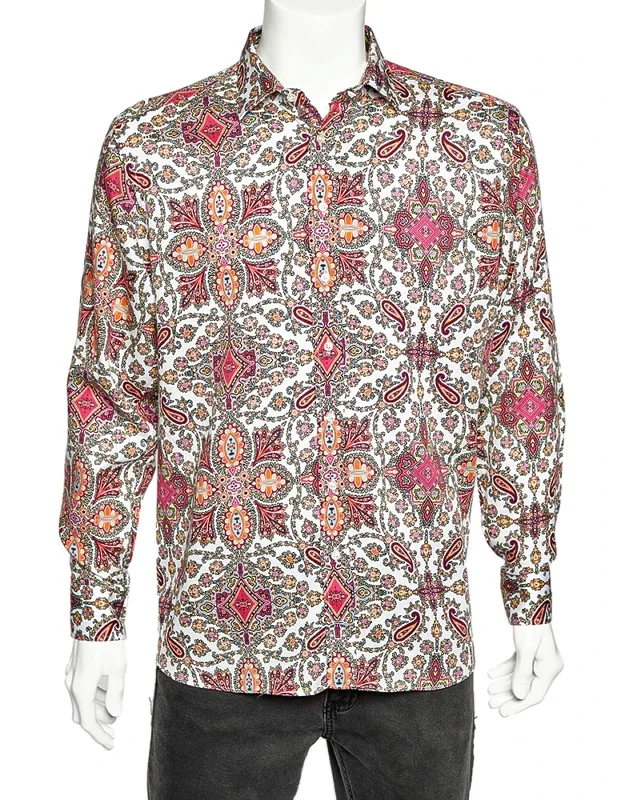 Multicolor Paisley Printed Cotton Button Front Shirt - Lightweight And Breathable