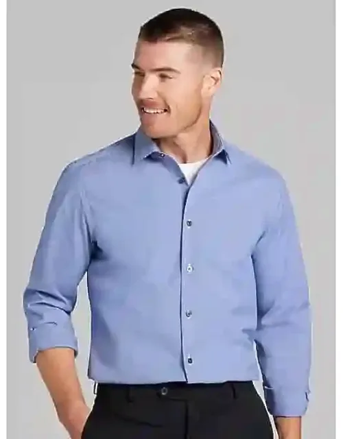 Slim Fit Ultra Performance Stretch Micro Check Dress Shirt