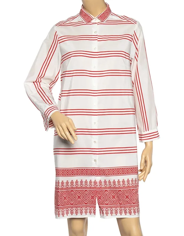 Printed Cotton Shirt Dress