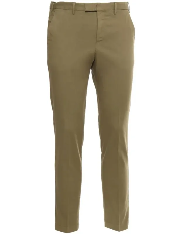 Pt Torino Pants Stretch Cotton Diagonal Pockets