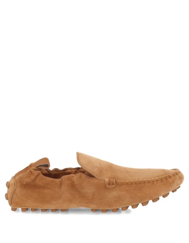 Flat Shoes With Convenient Pull-tab And Durable Rubber Sole