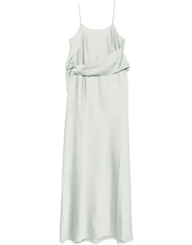D. Exterior Dress Scoop Neck Spaghetti Straps