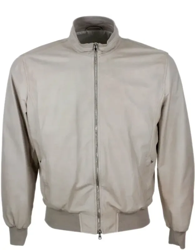 Barba Jacket Bomber Jacket In Soft Nappa Leather