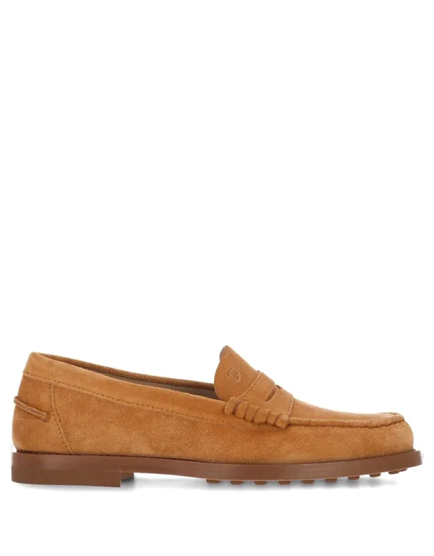 Flat Shoes With Durable Leather And Rubber Sole