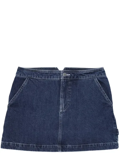 Skirt With Front Button Closure And Two Side Flap Pockets