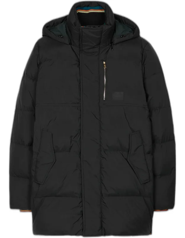 Water Repellent Mid-length Down Coat