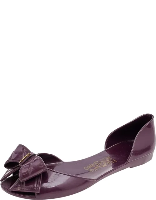 Jelly Bow Flat Sandals