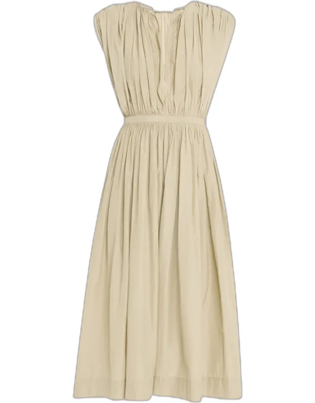 Gathered Midi Dress