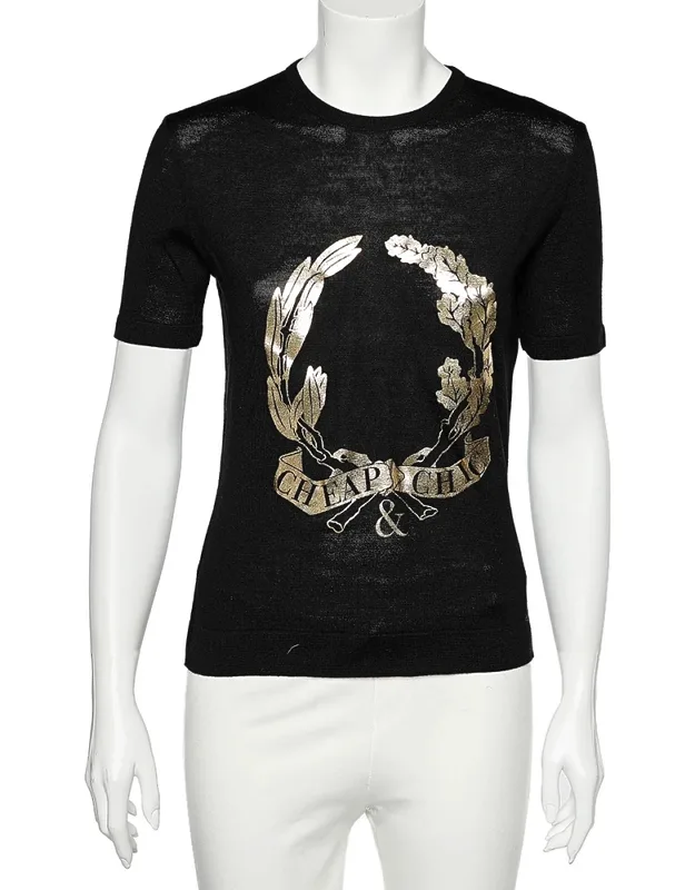 Logo Printed Knit T-shirt