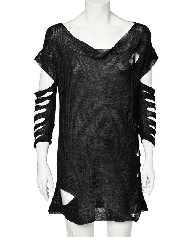 Knit Cutout Detail Tunic