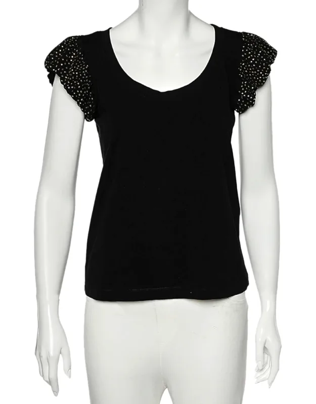 Embellished Puff Sleeve T-shirt