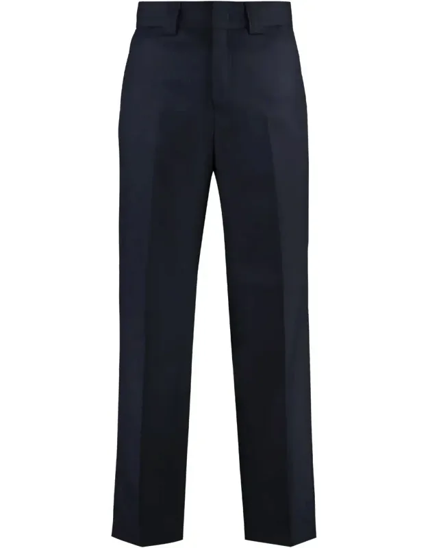 Trousers With Two Side Pockets And Two Back Buttoned Welt Pockets