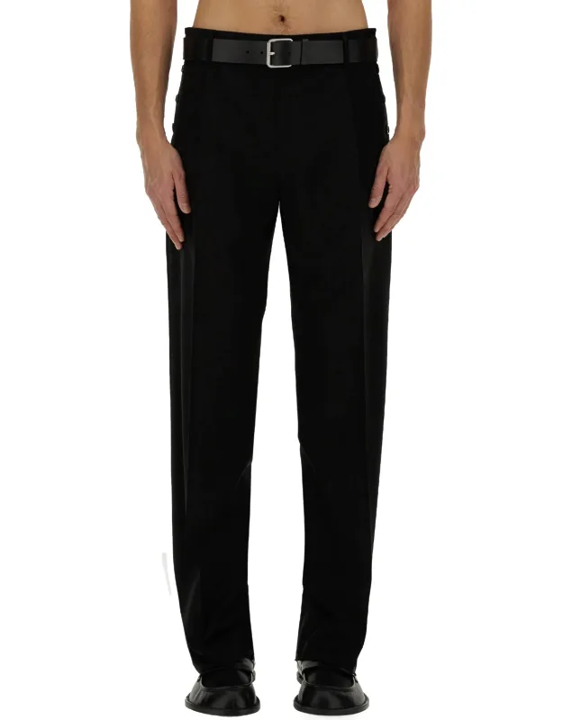 Wool Pants Regular Fit Made In Italy