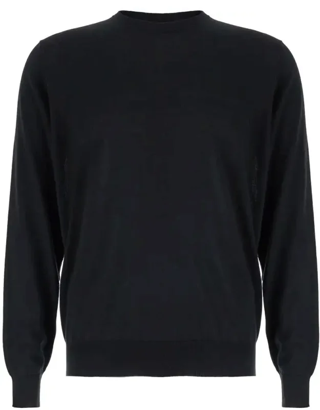 Crewneck Sweater In Wool And Cashmere
