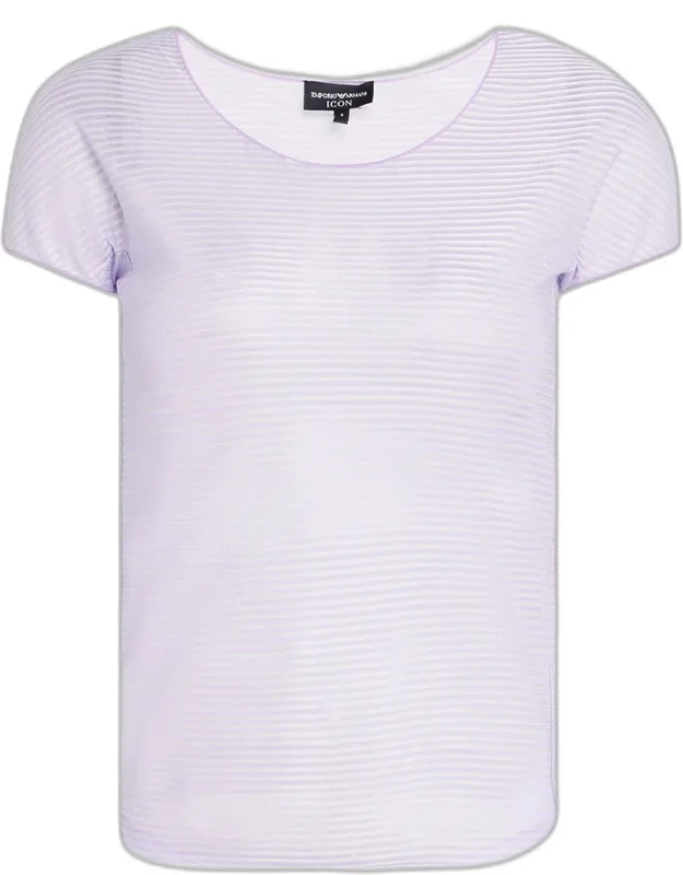 Striped Scoop-neck T-shirt